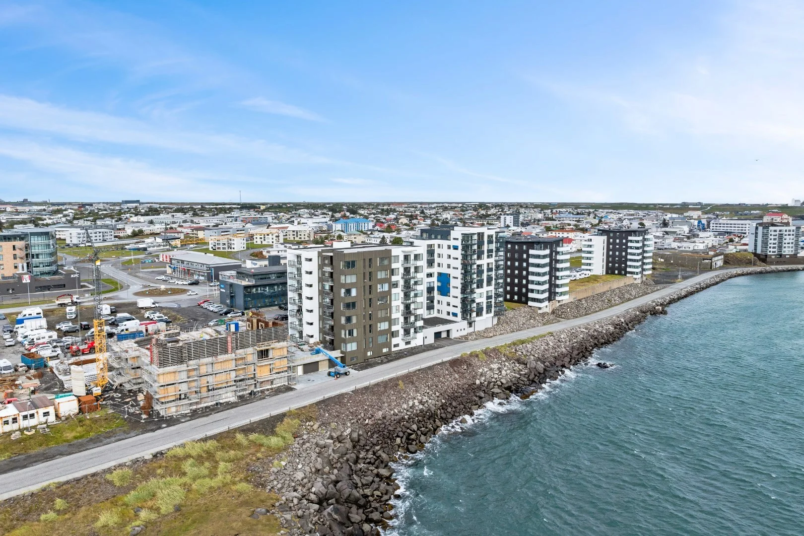 Byggingar við Pósthússtræti og sjávarsíðu Reykjanesbæjar